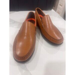Rockport Palmer Venetian Loafers 9.5W Tan Leather Slip-On Shock Absorbing Lightw